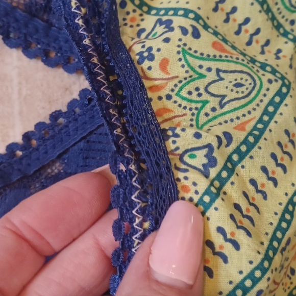 Free People Multi-Colored Design Print Cotton Nightie - Picture 8 of 9